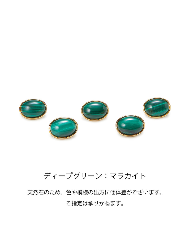 gemdrops ジェムドロップ ミニエンボスレザー 天然石 三つ折り 財布