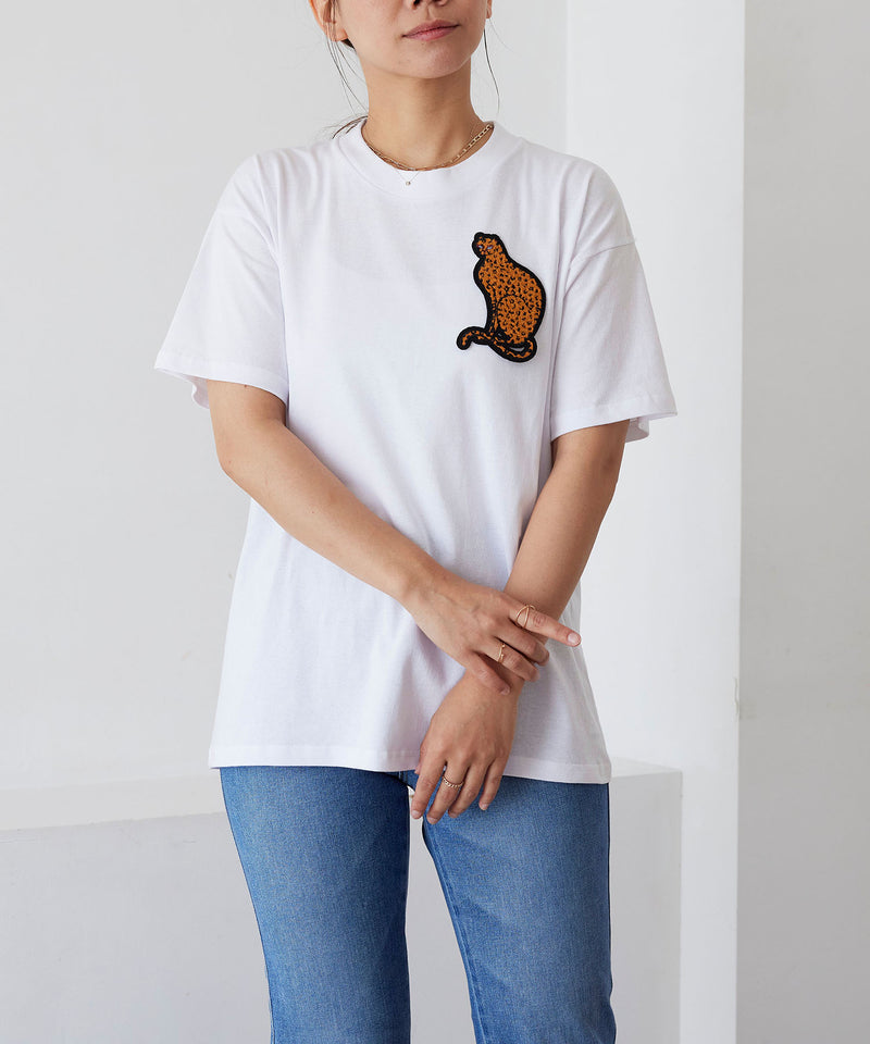 【MIHO MURAKAMI コラボ】 ワッペン付き Tシャツ