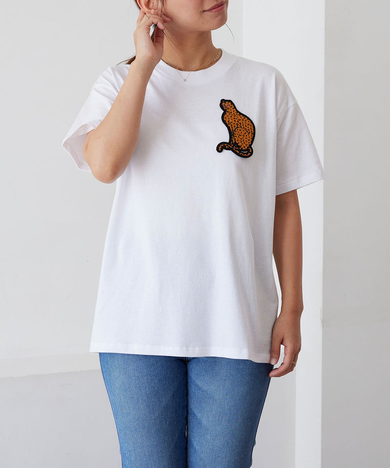 【MIHO MURAKAMI コラボ】 ワッペン付き Tシャツ